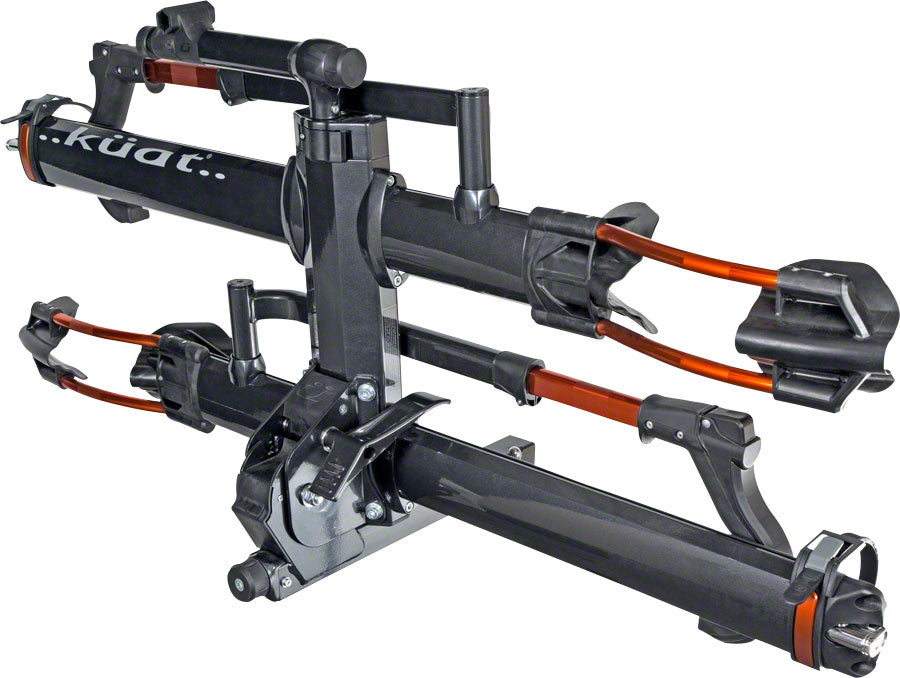 Kuat NV 2.0 Hitch Bike Rack - 2-Bike, 2" Receiver, Metallic Gray/Orange